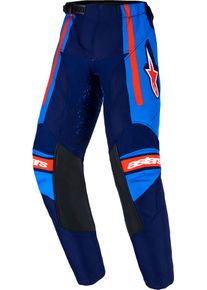 Alpinestars Racer Nomur, textile pants kids , color: Dark Blue/Orange/Blue , size: 18