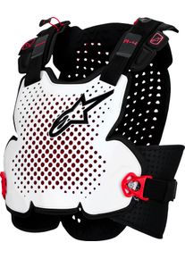 Alpinestars A-4 Plasma, protector vest level 1 , color: Black/Red/White , size: XL/XXL
