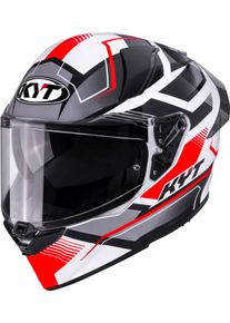 KYT R2R Parsec, full face helmet , color: Grey/White/Red/Black , size: L