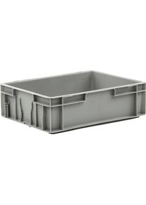 Euro-stapelbak, inhoud 10 l, l x b x h = 400 x 300 x 120 mm, PP, grijs, vanaf 10 stuks