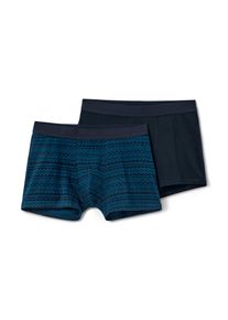 Tchibo - Bokserki - dla pan&oacute;w - rozmiar Xl/7 - kolor: niebieski/z nadrukiem