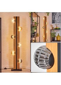 hofstein Chehalis Boule lumineuse, Lampadaire &Eacute;cru, Noir, 6 lumi&egrave;res