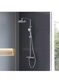 Duravit Shower Systems Colonne de douche en applique avec bec d&eacute;verseur, Mitigeur thermostatique, TH5280008010,