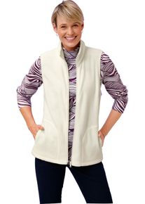 Damska Flau&scaron;ov&aacute; vesta, stojačik svetlob&eacute;žov&aacute; veľkosť 56