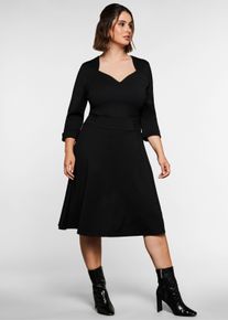 sheego by Joe Browns Damen Cocktailkleid mit Taillenband in schwarz ,Gr&ouml;&szlig;e 54, Witt, 70% Viskose, 26% Polyamid, 4% Elasthan