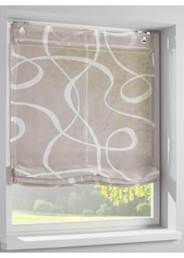 HEINE HOME unisex vouwgordijn taupe/wit Maat 140 x 45 cm