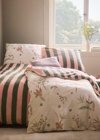 bonprix Lenjerie de pat reversibilă din linou, bej, 1x 80/80 cm, 1x 135/200 cm
