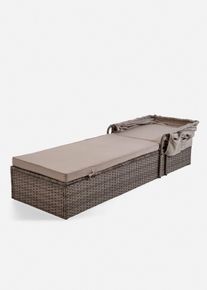 bonprix Gartenliege mit Sonnendach, grau