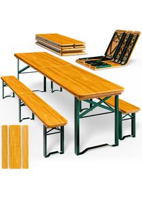 Casaria Conjunto de tenda para cerveja 3 pe&ccedil;as 220cm dobr&aacute;vel