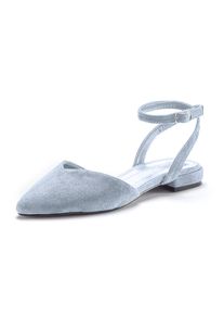 Lascana Ballerines &agrave; lani&egrave;res Femme bleu taille 41