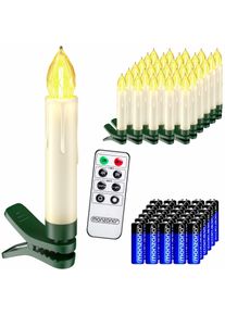 Monzana Velas LED &aacute;rbol set de 30 blanco c&aacute;lido incl pilas