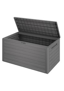 Casaria Gartenbox Woody 280L Grau Holzoptik wasserdicht