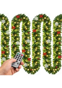 Casaria Guirnalda 5m 80 LEDs control remoto adornos