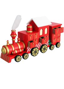Spielwerk Calend&aacute;rio do Advento locomotiva vermelha