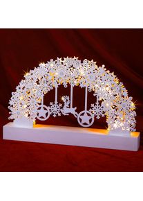 Monzana Luces copo de nieve blanco LED