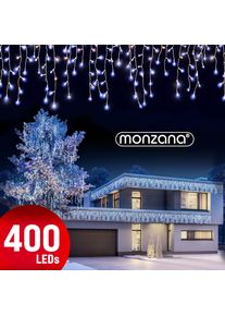 Monzana Kerstverlichting Lichtgordijn LED Kerst Koudwit 15m