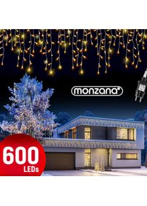 Monzana Cadenas de luces LED 20m Blanco c&aacute;lido