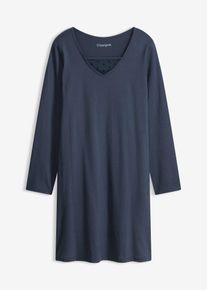 bonprix Női H&aacute;l&oacute;ing puha pamutb&oacute;l, k&eacute;k, 40/42