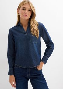 bonprix Női Farmer tunika tiszta bio-pamutb&oacute;l, k&eacute;k, 50