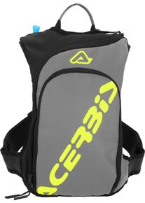 Acerbis Sather Logo, hydration backpack , color: Grey/Black/Neon-Yellow , size: 9 L