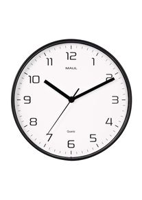 Maul Horloge murale Mauldrip &Oslash; 25 x 4 cm Plastique hors batterie noir