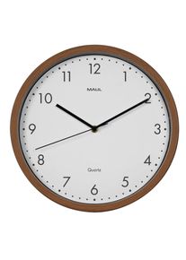 Maul Horloge murale Maulgrain &Oslash; 30 x 5 cm Plastique hors batterie dark wood