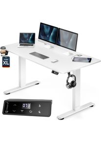 Casaria Zit sta bureau Wit 160x75x72-117cm