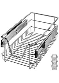Casaria Keukenlade Set van 3 Metaal 30cm Telescopisch