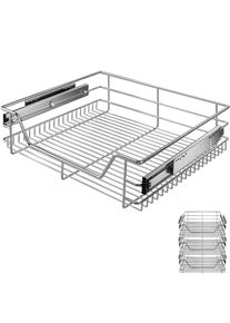 Casaria Keukenlade Set van 3 Metaal 60cm Telescopisch