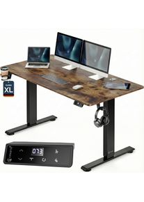 Casaria Zit sta bureau Bruin 160x75x72-117cm