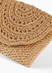 Axelremsv&auml;ska i str&aring; - beige - storlek 17x24 cm - bonprix