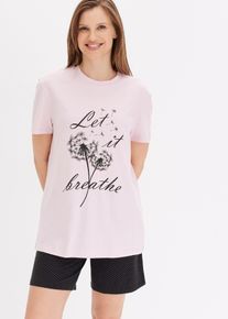 Kort pyjamas - lila - storlek 40/42 (M) - bonprix