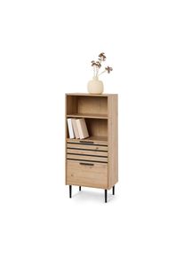 Tchibo - Reg&aacute;l &raquo;Baaken&laquo; s 2 z&aacute;suvkami - farba: čierna