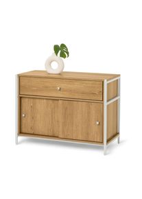 Tchibo - Komoda &raquo;Grade&laquo; so z&aacute;suvkou a posuvn&yacute;mi dverami - farba: biela