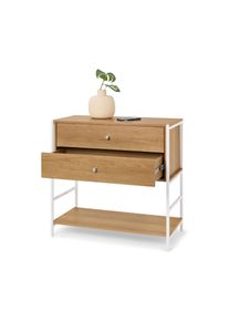 Tchibo - Komoda &raquo;Grade&laquo; s 2 z&aacute;suvkami - farba: biela