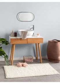 benuta Nest Badeh&aring;ndkle Lynn Ivory 50x80 cm Uni