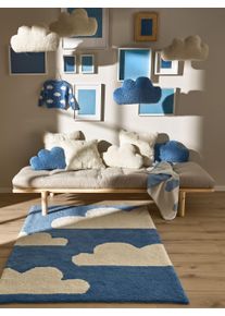 Lytte Tapis pour enfants Lumi Bleu 100x150 cm - Tapis pour chambre d'enfants/b&eacute;b&eacute;