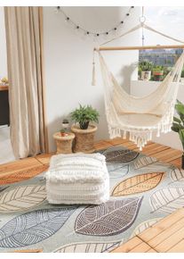 Tapis poil ras d'int&eacute;rieur et d'ext&eacute;rieur Jerry Multicouleur/Gris 80x150 cm - Tapis poil court design moderne pour salon