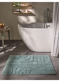 benuta Nest Bath Rug Dan Blue 50x80 cm - Bathroom Rug