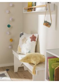 Lytte Cushion Cover Stars Multicolour 45x45 cm - Hand Tufted Cushion for Kids Room - made from Cotton with 100% Cotton