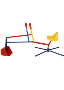 Spielwerk Sandkastenbagger Bunt 127x36x59cm 360&deg;