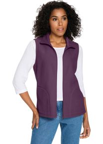 Dames Fleecegilet met opstaande kraag druif Maat 50