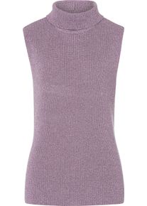 Dames Slip-over met rolkraag, gem&ecirc;leerd violet gem&ecirc;leerd Maat 42