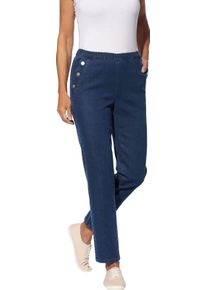 Dames Jeans in verkort model blue-stonewashed Maat 46