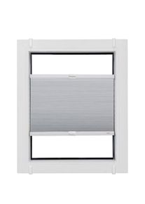 SUNLINES, Plissee &raquo;Start-up Style Honeycomb&laquo; verdunkelnd energiesparend ohne Bohren verspannt verspannt mit Simply-Fix Klemmtr&auml;ger, Wabenplissee, wei&szlig;