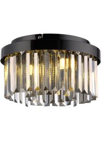 JUST LIGHT, Kronleuchter &raquo;KULUNKA&laquo; G9 1 Stk. Warmwei&szlig; ExklusiveG9, schwarz, 4, schwarz