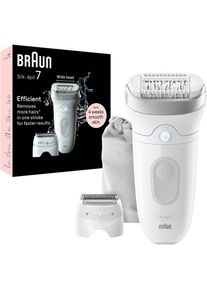 Braun, Epilierer &raquo;Silk-&eacute;pil 7 7-041&laquo; Rasier- & Trimmeraufsatz, Wet&Dry, silberfarben, Epiliere nach deinen eigenen Regeln: Braun Epilierer erfassen 