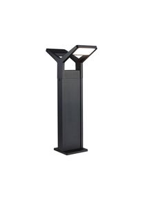 Paulmann, LED Pollerleuchte &raquo;Juntea IP44 585mm 3000K 2x12, 5W 2x800lm 230V Anthrazit +Aluminium&laquo; 1 Stk. Warmwei&szlig;, anthrazit, 2, anthrazit