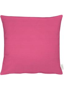Apelt, Dekokissen &raquo;4362 Rips Uni&laquo; Wasser- und Schmutzabweisend, pink + unifarben, Mischgewebe, B/L: 51 cm x 51 cm - 1 Stk., pink + unifarben