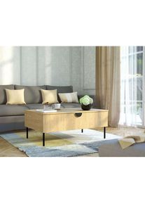 Home Affaire, Couchtisch &raquo;BELLOT Kaffeetisch mit viel Stauraum, 100x66cm, modernes Design&laquo; Beistelltisch mit zus&auml;tzlichen Aufbewahrungsschr&auml;nken, 